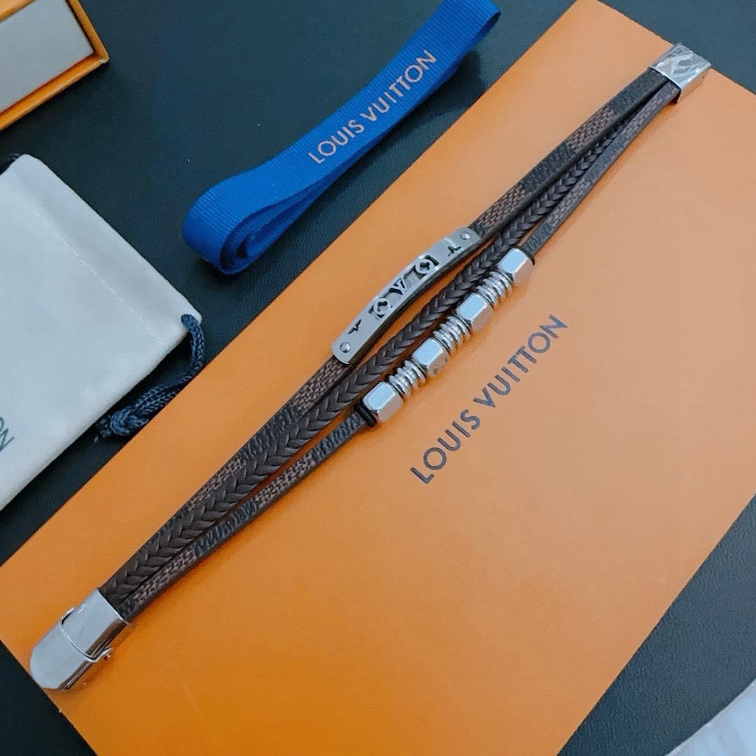 Louis Vuitton Leather Bracelet